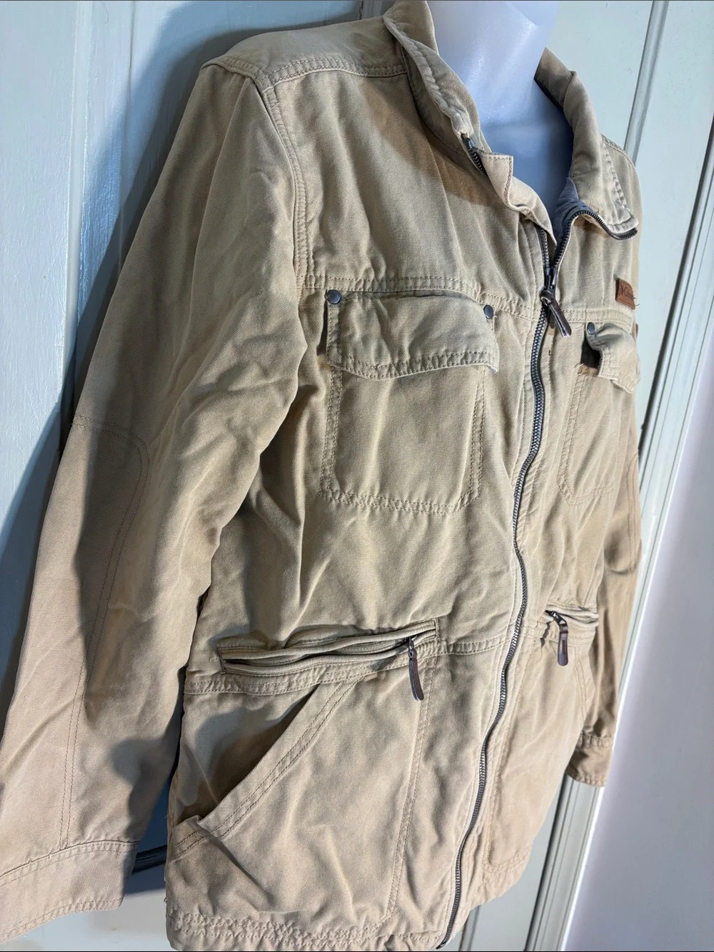 Columbia Beige/Tan Canvas Field Jacket